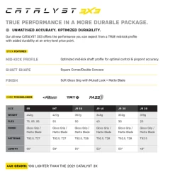TRUE CATALYST 3X 2023 JR OPS 50 FLEX Grip Stick 54" 14 TRUE CATALYST 3X 2023 JR OPS 50 FLEX Grip Stick 54" -Hockey-Ausrüstungsgeschäft 3x3stick 4