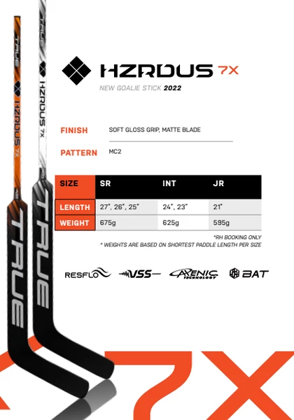 True HZRDUS 7X GOALIE Stick Senior 25" - Black-orange 2 True HZRDUS 7X GOALIE Stick Senior 25" - Black-orange – Bild 2
