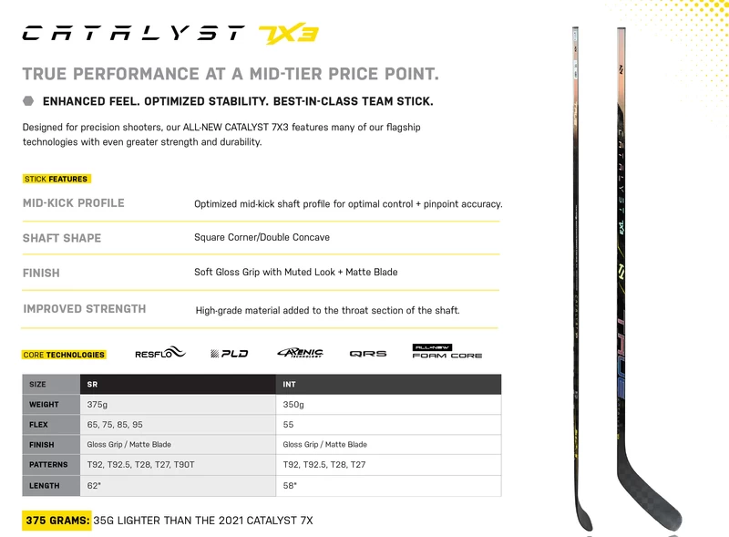 True CATALYST 7X3 Goalie Stick Senior 26"- Black 9 True CATALYST 7X3 Goalie Stick Senior 26"- Black – Bild 9