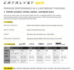 TRUE CATALYST 9X 2023 JR OPS 40 FLEX Grip Stick 52" 19 TRUE CATALYST 9X 2023 JR OPS 40 FLEX Grip Stick 52" -Hockey-Ausrüstungsgeschäft 9x3stick 2