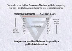 FLARE SKATE Blade Für Lightspeed Edge Holder (Pkg. 2) -Hockey-Ausrüstungsgeschäft Hollow Equivalent for Web grande