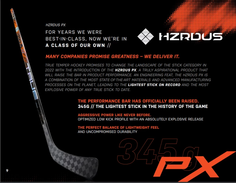 True HZRDUS PX Composite Grip Stick - Int. 55 Flex 2 True HZRDUS PX Composite Grip Stick - Int. 55 Flex – Bild 2
