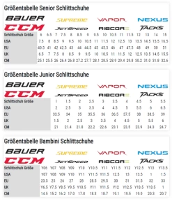 CCM Jetspeed FT670 Schlittschuhe Intermediate -Hockey-Ausrüstungsgeschäft Schlittschuhgroessentabelle 17
