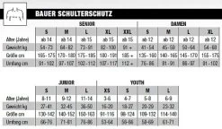 Bauer Vapor Hyperlite Schulterschutz Intermediate -Hockey-Ausrüstungsgeschäft Schulterschutz 5