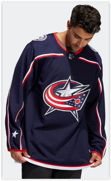 BLUE JACKETS HOME AUTHENTIC JERSEY Adidas 4 BLUE JACKETS HOME AUTHENTIC JERSEY Adidas – Bild 4
