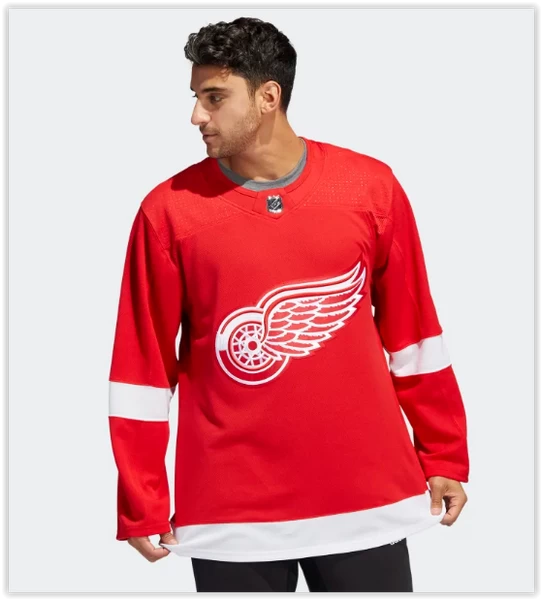Red Wings Adidas Authentic Primegreen NHL Trikot Home Rot 2 Red Wings Adidas Authentic Primegreen NHL Trikot Home Rot – Bild 2