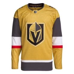 Vegas Golden Knights Adidas Authentic Primegreen NHL Trikot Home Gold