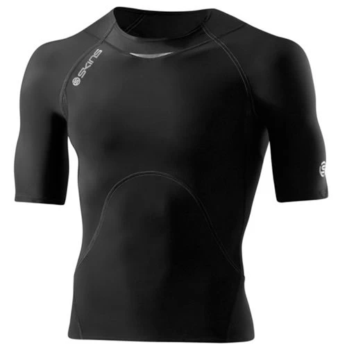 SKINS A400 Men's Top Short Sleeve Black ZB99320049001 1 SKINS A400 Men's Top Short Sleeve Black ZB99320049001