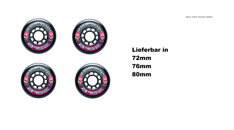 BASE Outdoor Rolle Pro Sudden Death 4-er Pack 84A 3 BASE Outdoor Rolle Pro Sudden Death 4-er Pack 84A – Bild 3