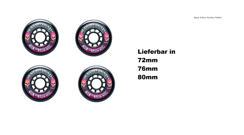 BASE Outdoor Rolle Pro Sudden Death 4-er Pack 84A 4 BASE Outdoor Rolle Pro Sudden Death 4-er Pack 84A – Bild 4